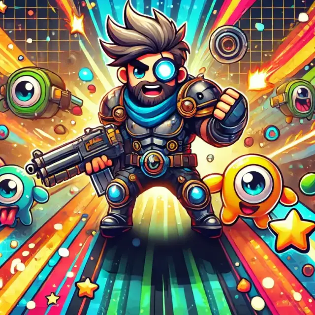 The IDLED Survival hero, armed and ready