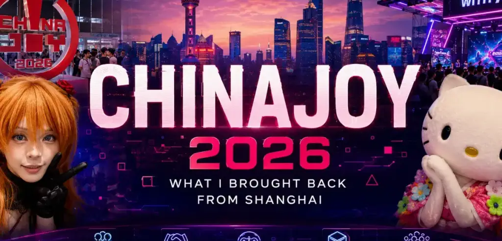 Three days at ChinaJoy 2026 — the developer conference, the B2B floor, and the consumer halls. Who I met, what the AI tooling vendors are actually selling, and what surprised me.