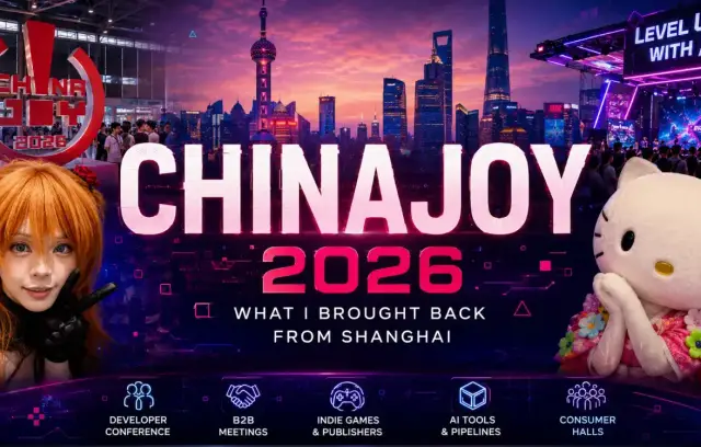 Three days at ChinaJoy 2026 — the developer conference, the B2B floor, and the consumer halls. Who I met, what the AI tooling vendors are actually selling, and what surprised me.