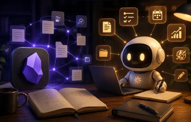 I keep my knowledge base in Obsidian and put a Claude Code agent on top: it lives in the notes folder, knows my rules, and handles the routine for me.
