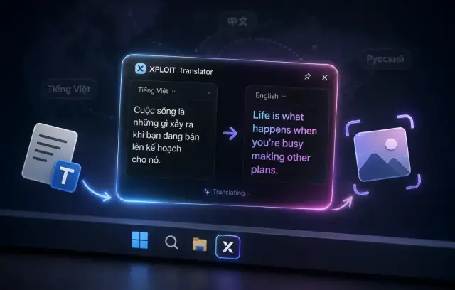 I built a Windows tray widget that translates whatever you copied, text or screenshot, on a hotkey. Here is what was actually hard about it, and it was not the translating.