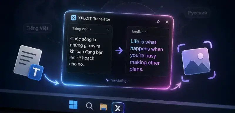 I built a Windows tray widget that translates whatever you copied, text or screenshot, on a hotkey. Here is what was actually hard about it, and it was not the translating.