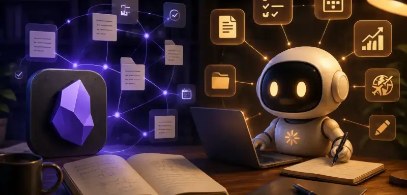 I keep my knowledge base in Obsidian and put a Claude Code agent on top: it lives in the notes folder, knows my rules, and handles the routine for me.