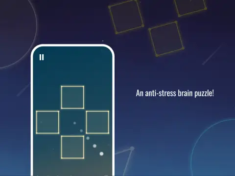 A level of four squares: an anti-stress brain puzzle
