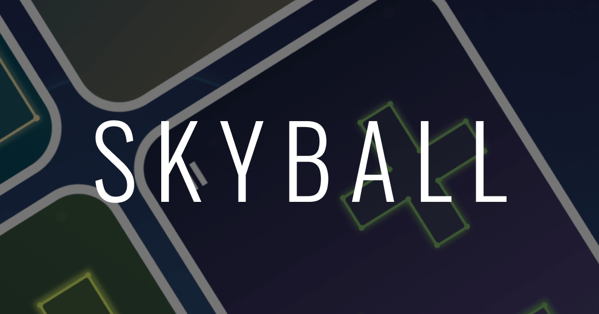 Sky Ball: The Orion key art: a ball and geometric shapes in flat space